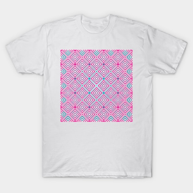 Square Pattern T-Shirt by Lionti_design